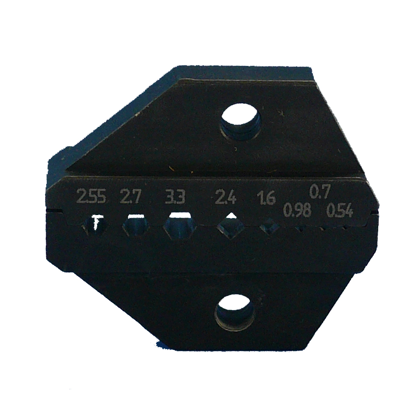 Crimp insert  Jyebao
2,55, 2,7, 3,3, 1,6, 0,98, 0,7, 0,54mm