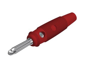 Bananstik Hirschmann 4mm Rød
16A/30V