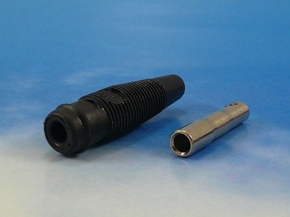 Bananstik Hirschmann 4mm Rød Hun
16A/30V