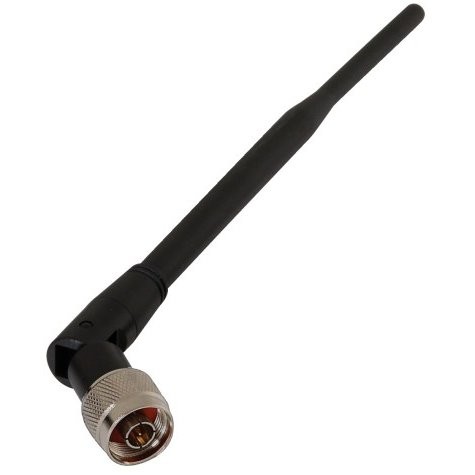 2,4GHz  5dBi Rubber antenne med
knæled N male