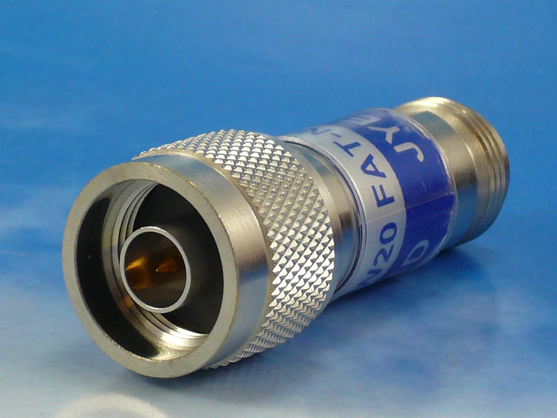 N male/female 10GHz 2W 20dB
Jyebao FAT-NM5NF5T10G2W20