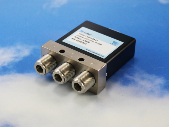 TR02-F12N034-D TEleRel Coaxial Switch
SPDT, Failsafe, DC - 3 GHz, Nf,
12 VDC, Sub-D