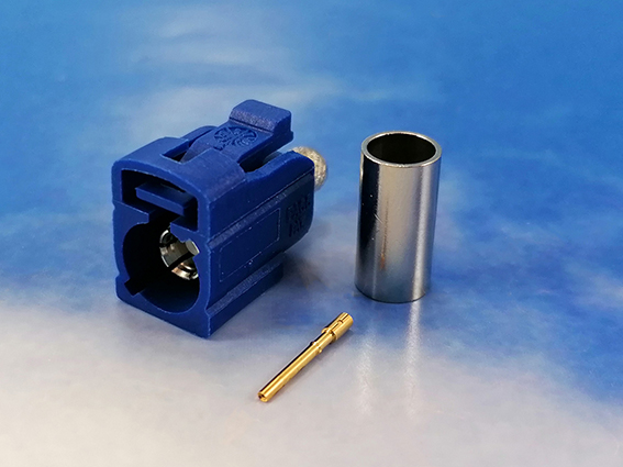 Fakra female C-code Crimp RG58/FF195
Signal Blue, Coding C, RAL 5005 GPS