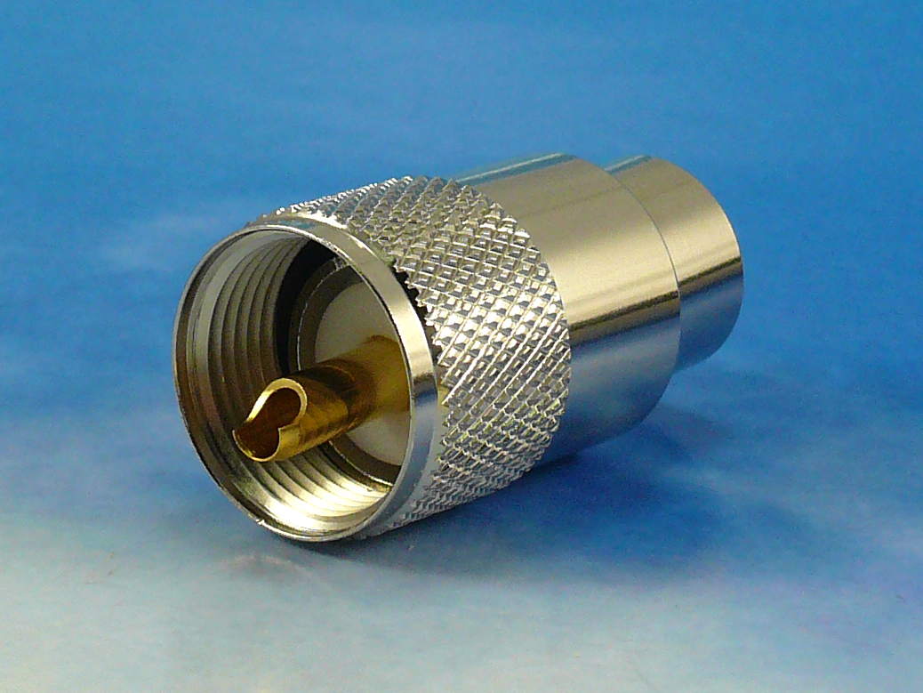 UHF Male solder RG213, LMR400