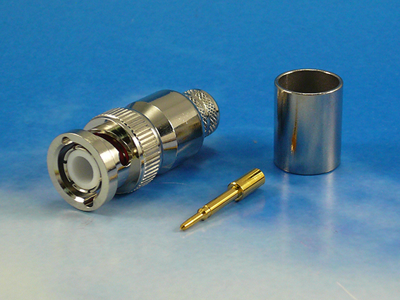 BNC Male crimp for LMR400 / Ecoflex 10
LMR400, FF400: Crimp/Solder
Ecoflex10: Crimp/Crimp