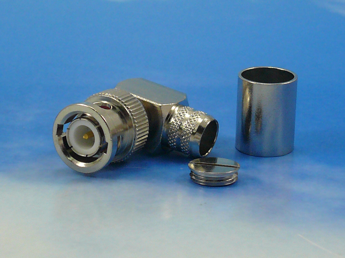 BNC male crimp R/A for RG213/214/LMR400
Packed with 2 ferrules
