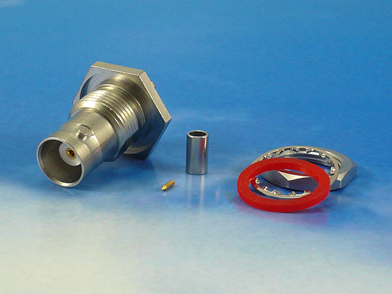 BNC Female crimp Bulkhead for RG316
Jyebao  BNC8105-0316TB