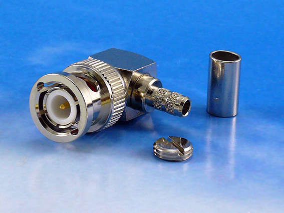 BNC Male crimp R/A for RG58