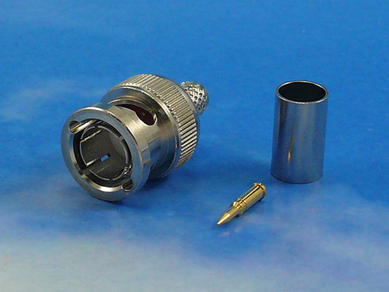 BNC Male crimp for low loss Belden 1505F
