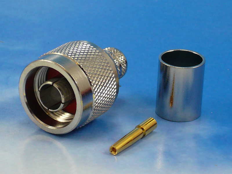 RP N Male crimp for LMR400, FF400