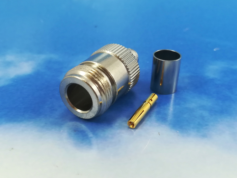 N Female crimp for LMR300, FF300