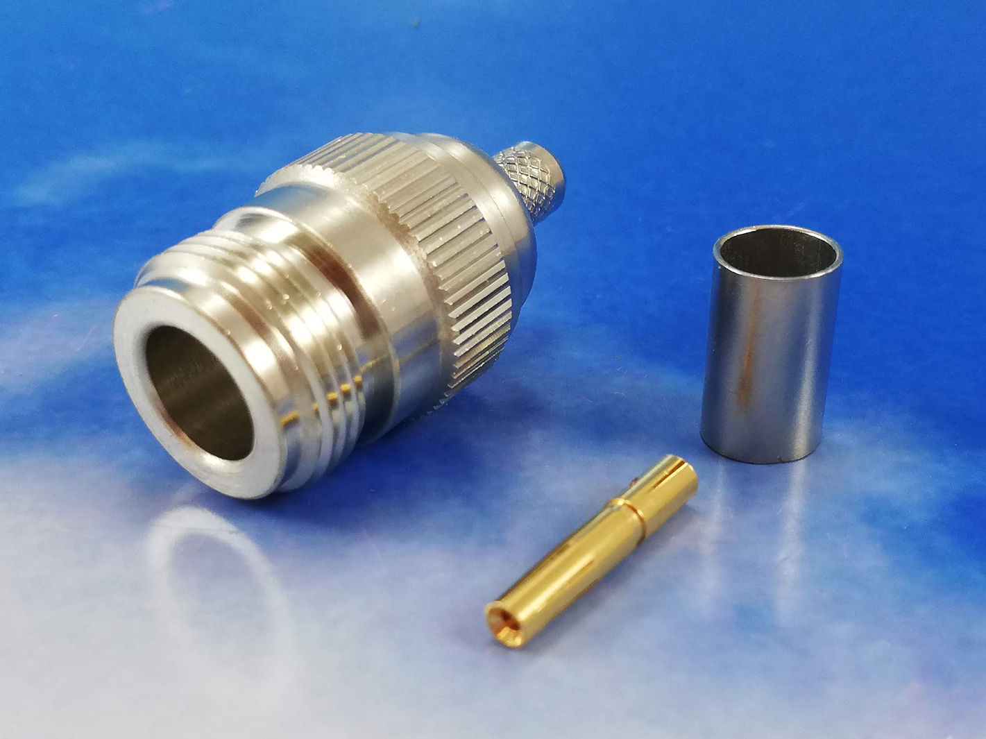 N Female crimp for LMR240, FF240
Jyebao N8100B-L240