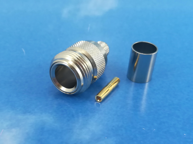 N Female crimp for LMR300, FF300