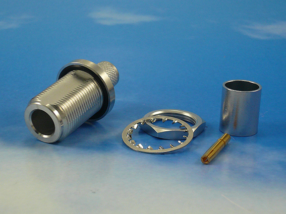 N female Bulkhead crimp RG213
Jyebao N8105-0213