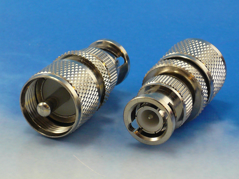 UHF male / BNC male adaptor