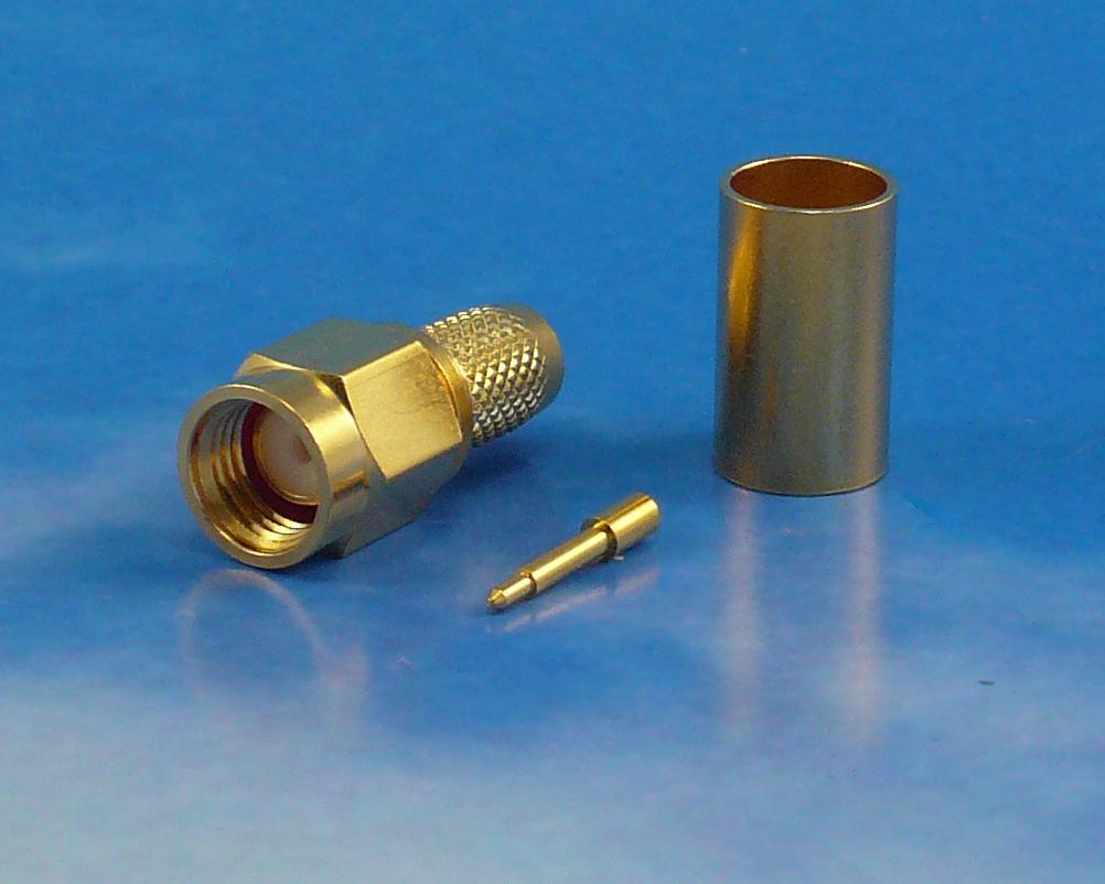 SMA male crimp for LMR 240
Jyebao SMA3100-L240