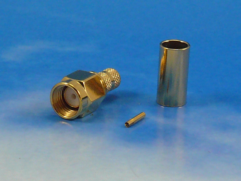 RPSMA male crimp for RG58