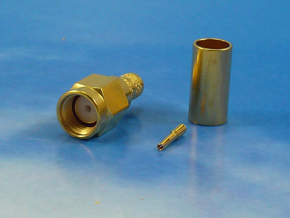 RPSMA male crimp for LMR 200, FF200
Jyebao SMA6100-L200