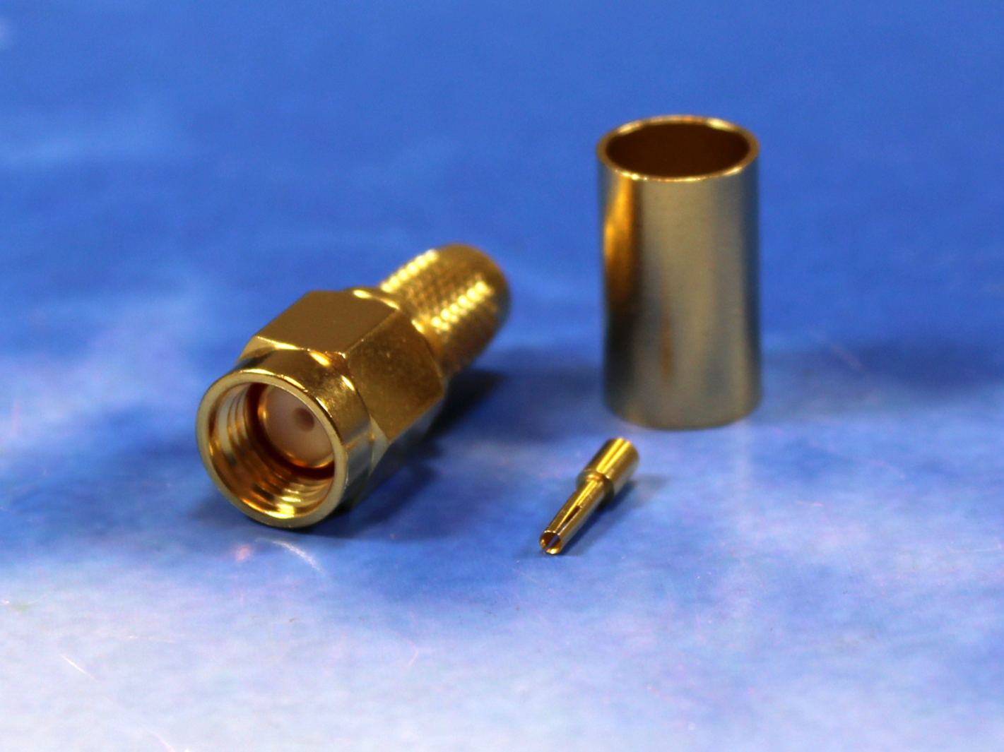 RPSMA male crimp for LMR 240, FF240
Jyebao SMA6100-L240