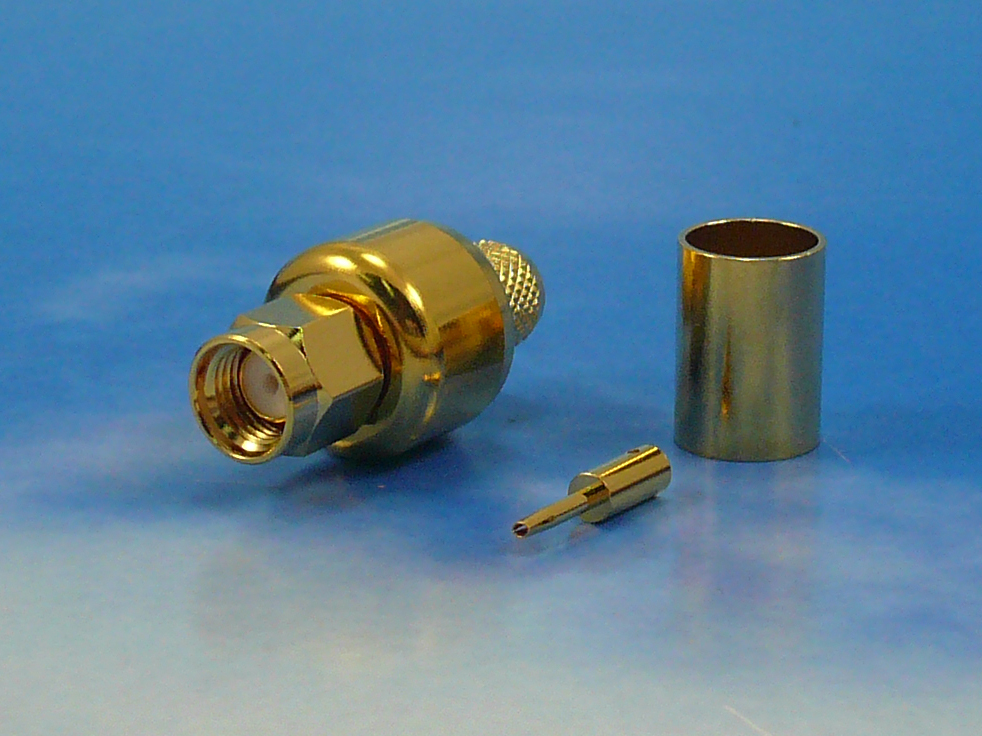 RPSMA male crimp for LMR300, FF300