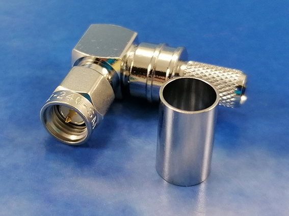 SMA male crimp R/A for LMR240
Times Microwave EZ-240-SM-RA-X