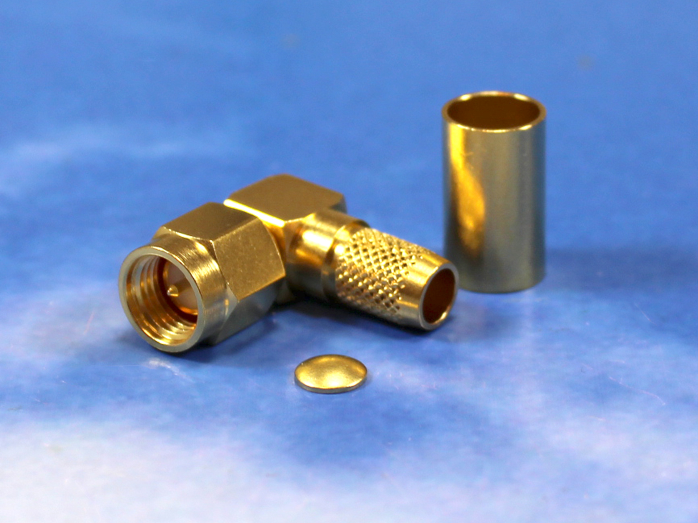 SMA male crimp R/A for LMR240
Jyebao SMA3100-9L240