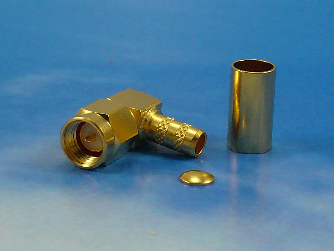 SMA male crimp R/A for RG223/RG400/RG142
Jyebao SMA3100-9142