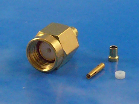 RPSMA male crimp for RG178
Jyebao SMA6100-0178