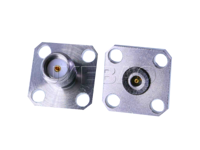 SMA female 4 hole flange
field replaceable
with EMI gasket 27GHz VSWR1.2
