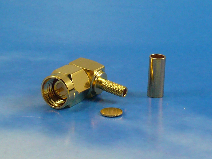 SMA male crimp R/A for RG316
Jyebao SMA3100-9316