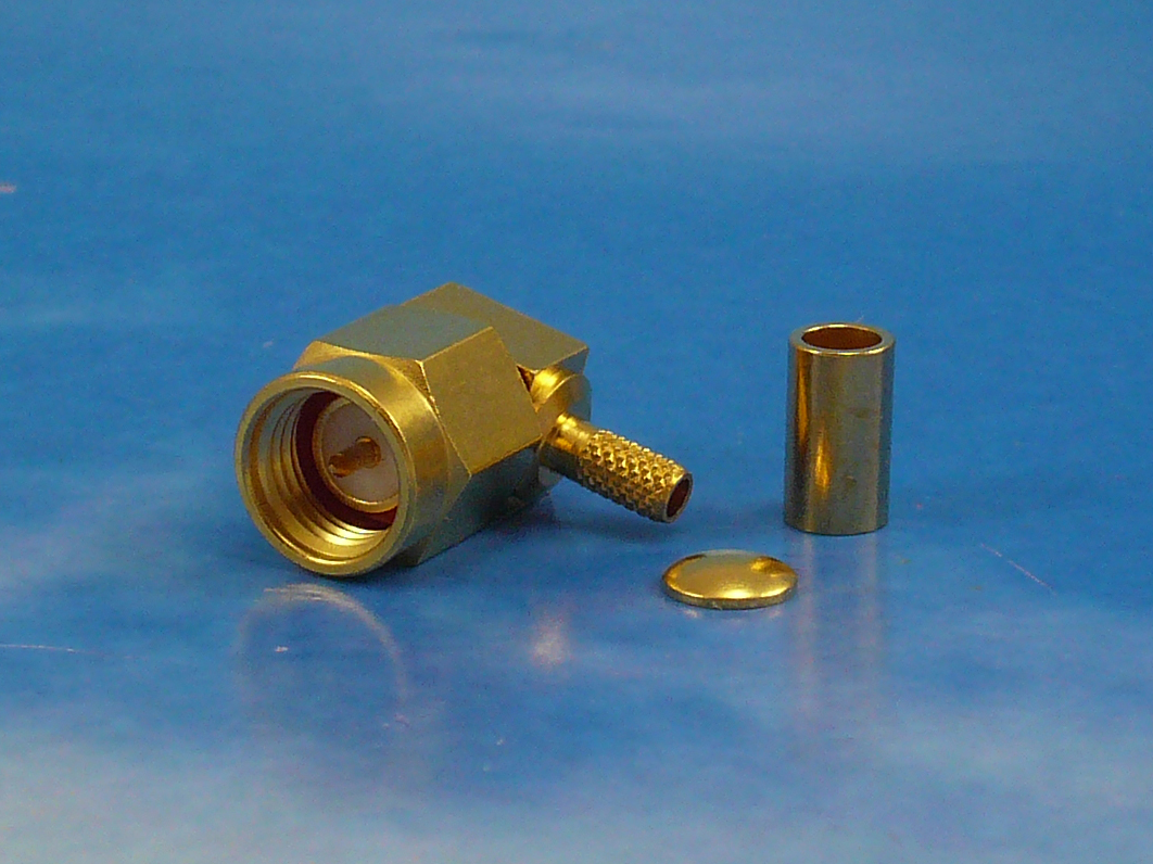 SMA male crimp R/A for RG316
Jyebao SMA3100C-9316