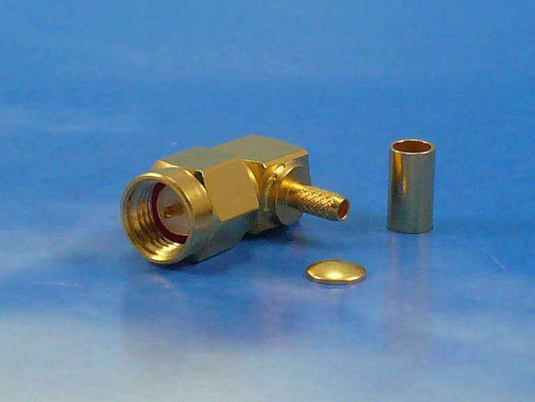 SMA male crimp R/A for RG316D
Jyebao SMA3100D-9316