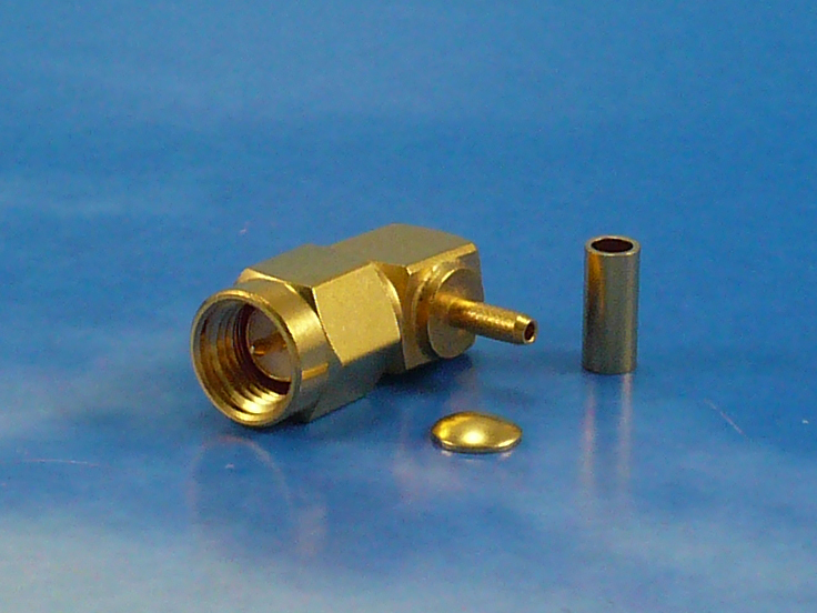 SMA male crimp R/A for RG 178
Jyebao SMA3100-9178