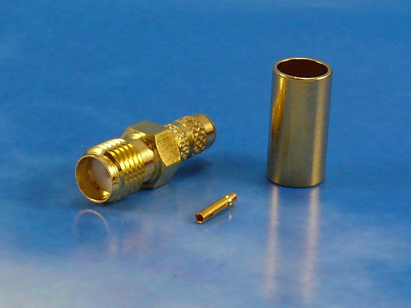 SMA female crimp RG58
Jyebao SMA8100-0058