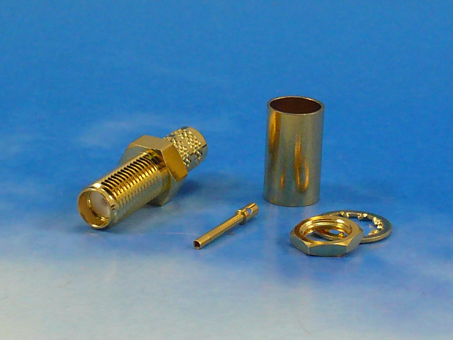 SMA female crimp LMR240 Bulkhead