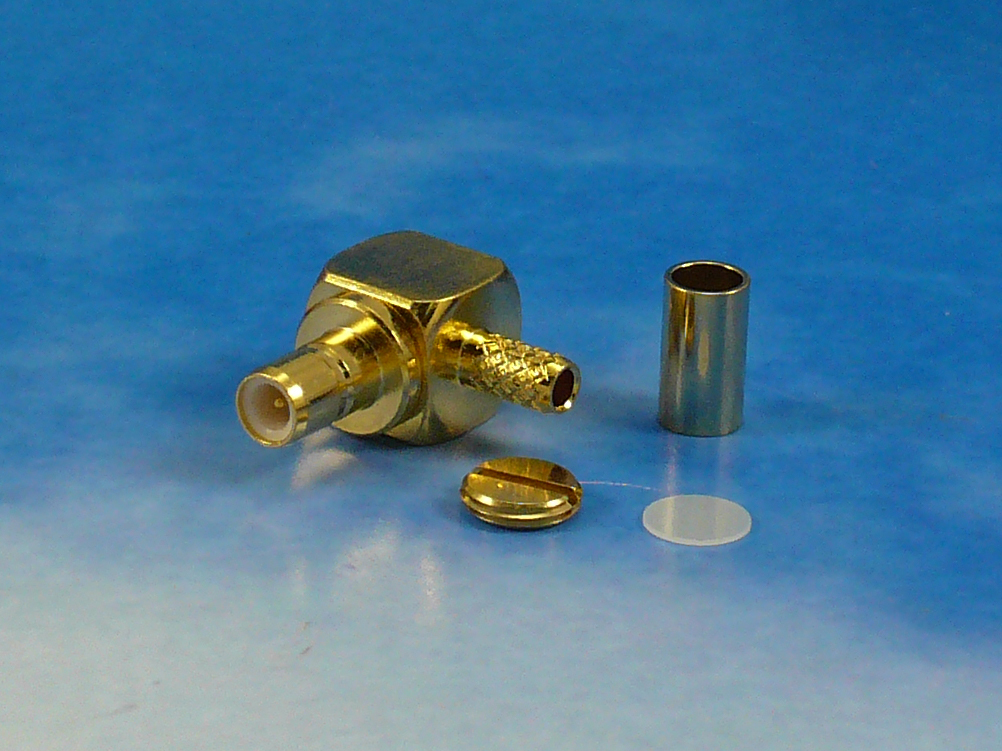SMB male R/A crimp RG316
male pin