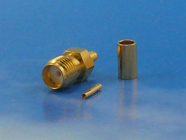 SMA female crimp RG316
Jyebao SMA8100-0316