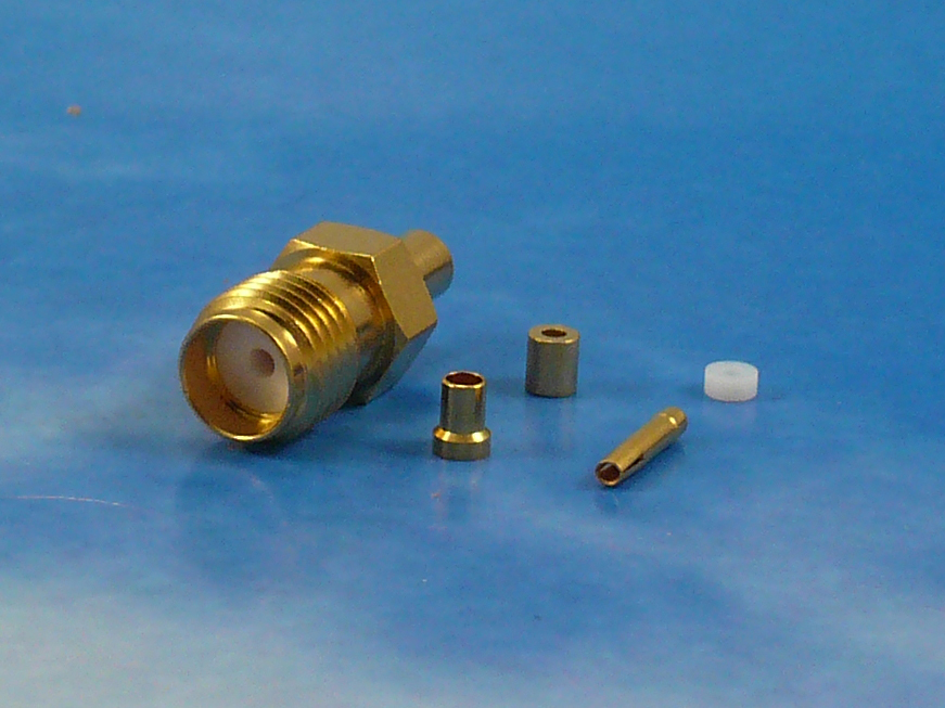 SMA female crimp RG178
Jyebao SMA8100-0178