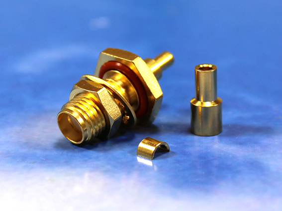 SMA female crimp RG178 Bulk Head
with O-ring, IP67 mated
Jyebao SMA8305A-0178