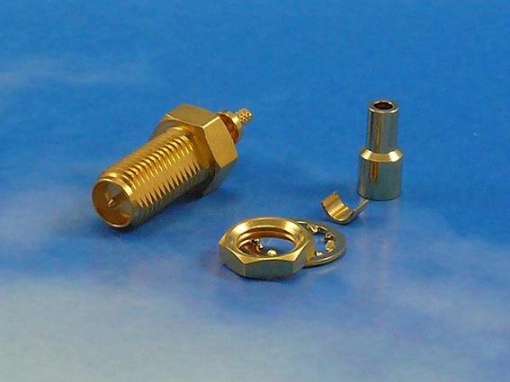 RPSMA female Bulkhead crimp RG178
Jyebao SMA9100LB-0178