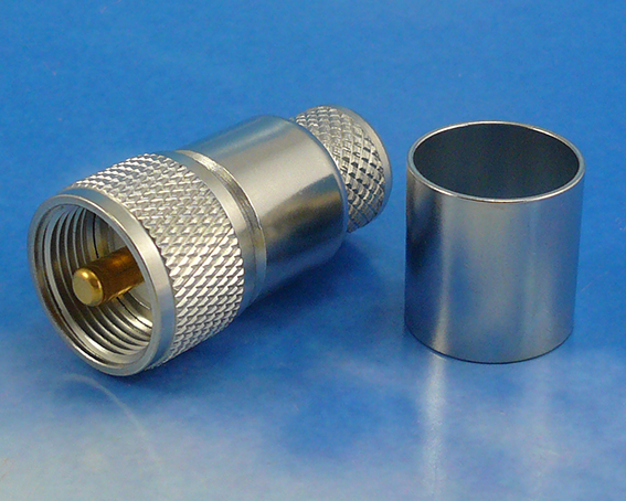 UHF male crimp for FF600, LMR600
crimp less centre pin Jyebao UHF31EZ-L60