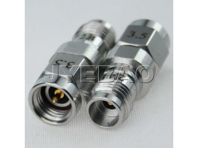 3.5mm male / 2.4mm female adaptor
34.5GHz VSWR1.25
Jyebao ADS-PC3-2.4/3-1.25
