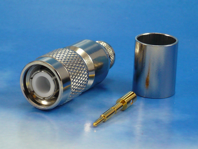 TNC male crimp for Ecoflex10, LMR400
LMR400, FF400: Crimp/Solder
Ecoflex10: Crimp/Crimp