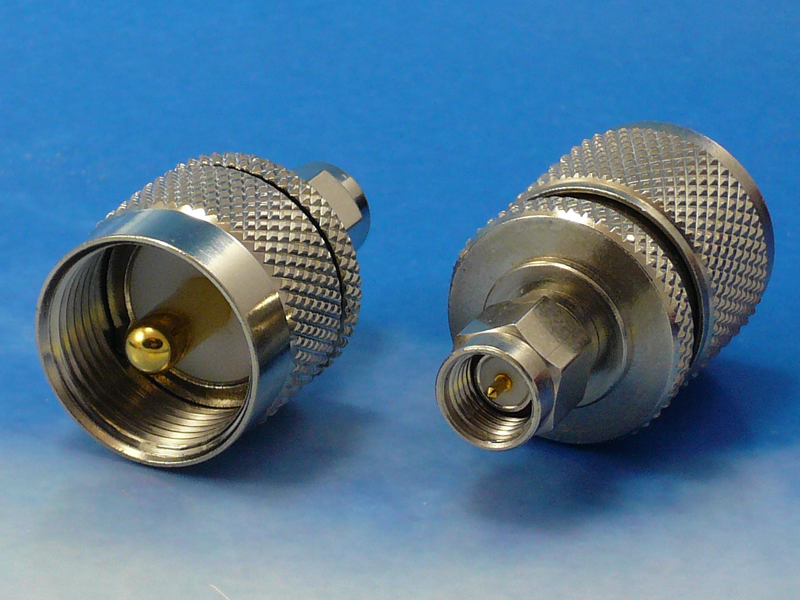 SMA male / UHF male adaptor