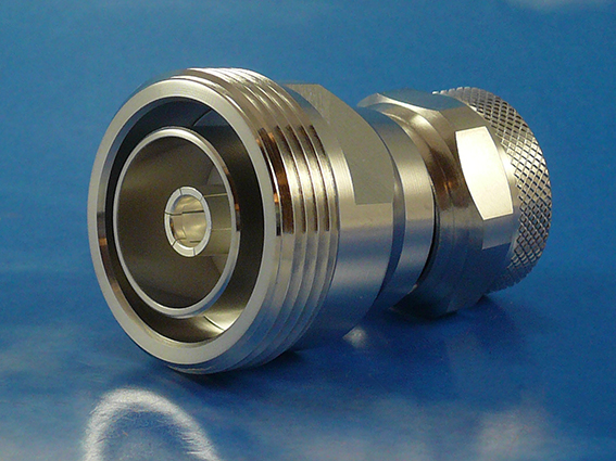 4.3/10 male to 7/16 female adaptor
Low PIM  Times Microwave 3191-416