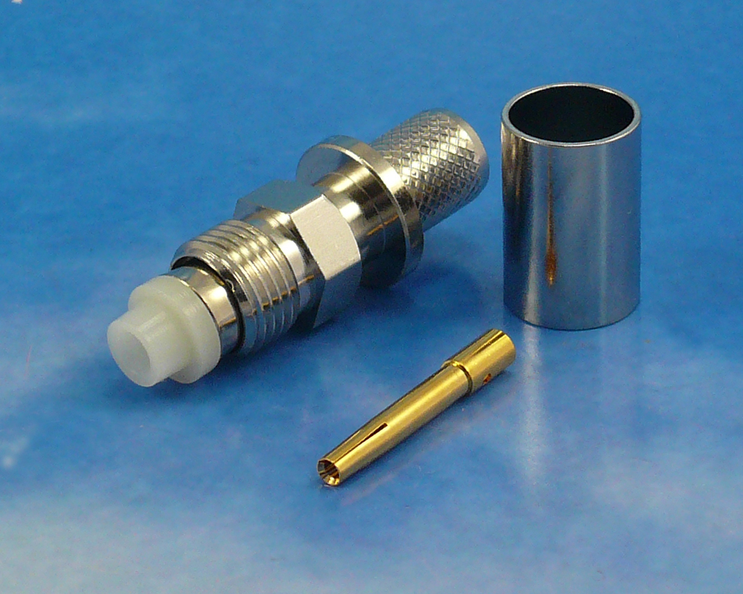FME female crimp for  Aircell 7