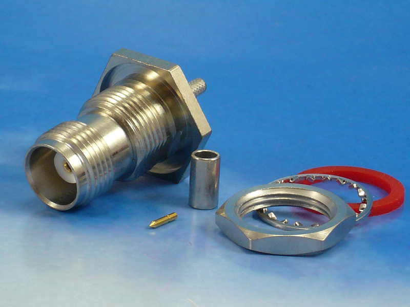 TNC female Bulkhead crimp for RG316
Jyebao TNC8105-0316TB