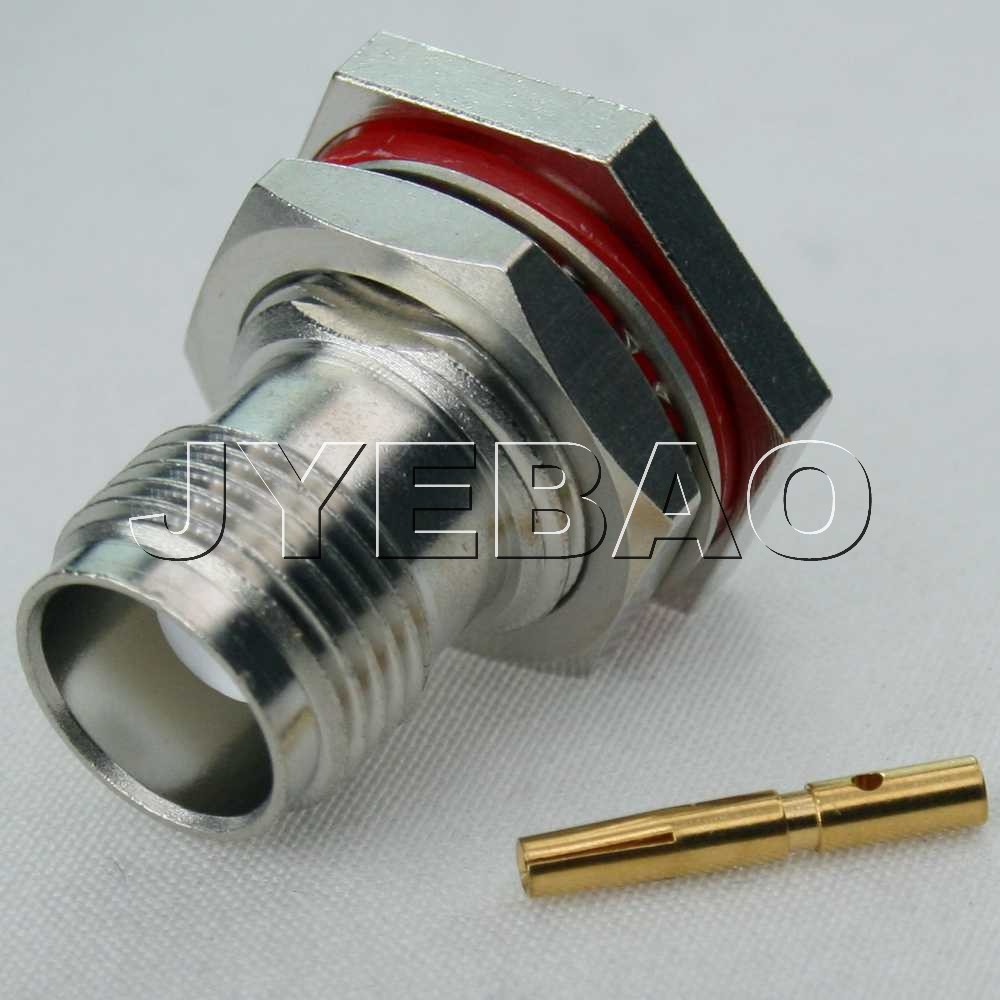 TNC female bulkhead IP67 mated
IP67 mated, for low loss .141 semi rigid
3.6GHz VSWR1.2 Jyebao TNC8305LL-0141
