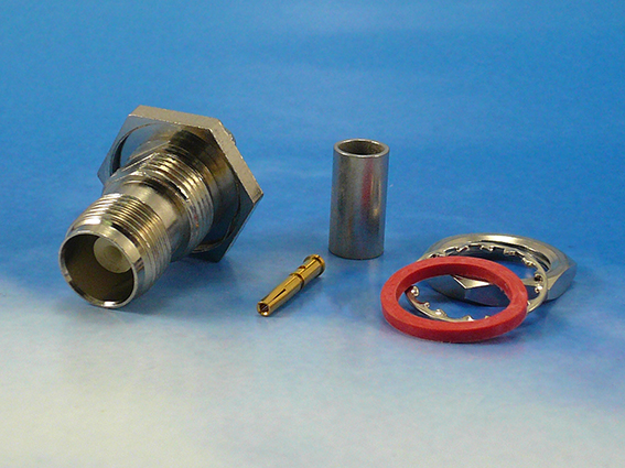 TNC female Bulkhead crimp for RG58
Jyebao TNC8105-0058