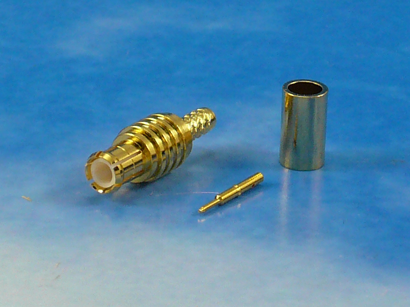 MCX male crimp for RG316